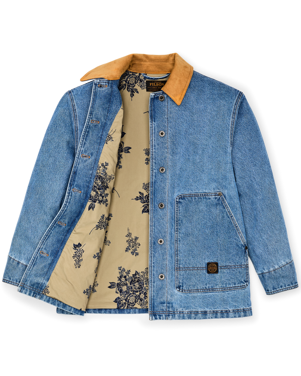 Alternate view of the Filson Women's 11-oz. Denim Barn Coat - Light Indigo