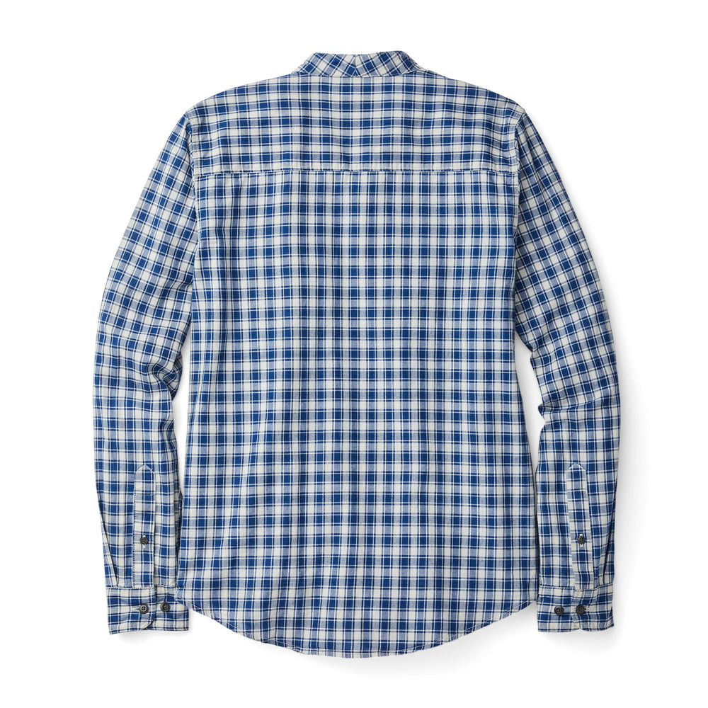 Women's Kadin Island Shirt - Indigo/cream Plaid