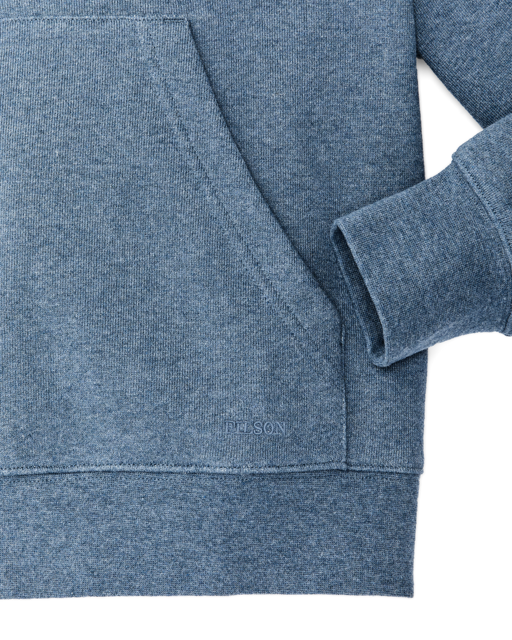Women's French Terry Half-zip Hoodie - Light Blue