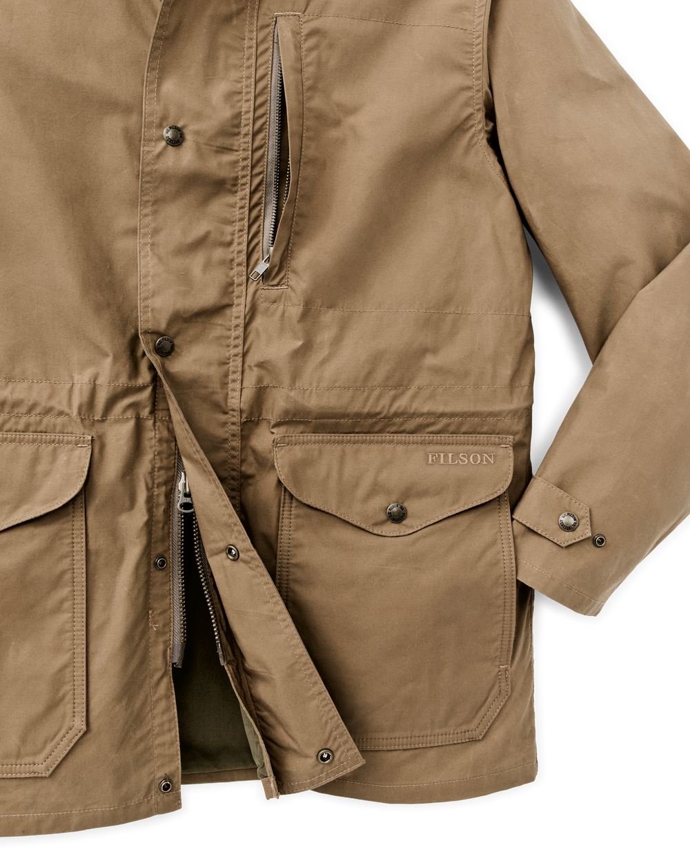 Dry Wax Mile Marker Coat - Dark Beige