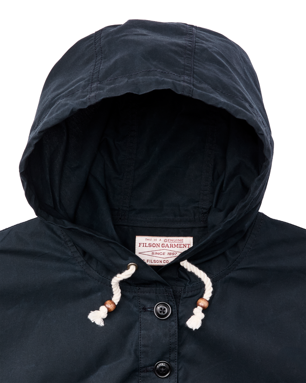 Women's Dry Wax Hooded Popover - Navy