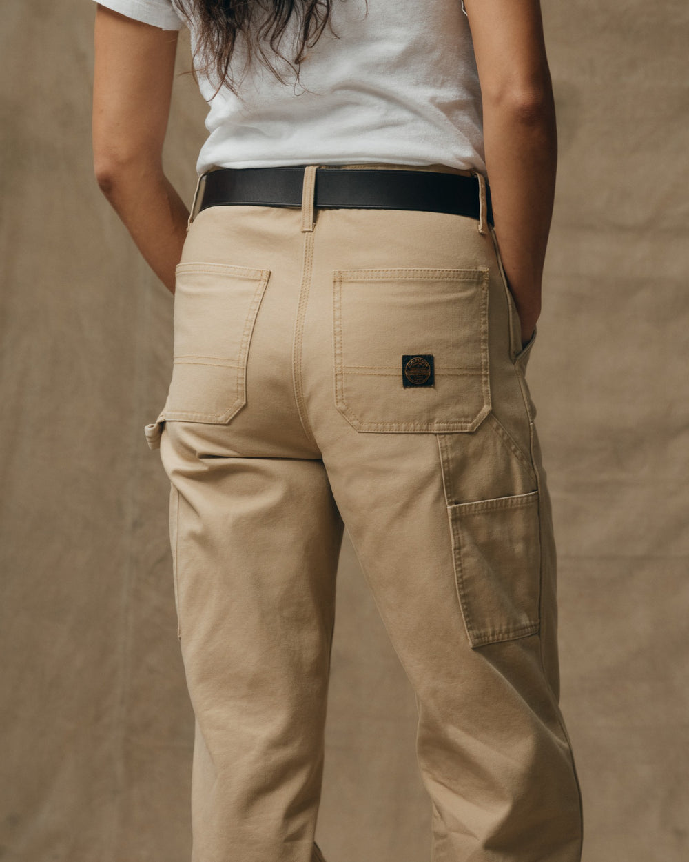 Women's Canvas Work Pants - Natural
