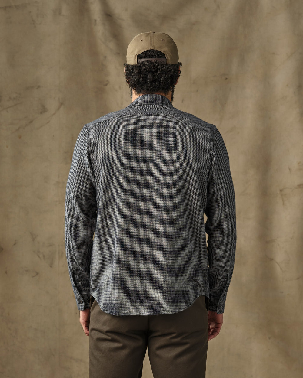Rangeland Flannel Shirt - Navy / Tan Plaid