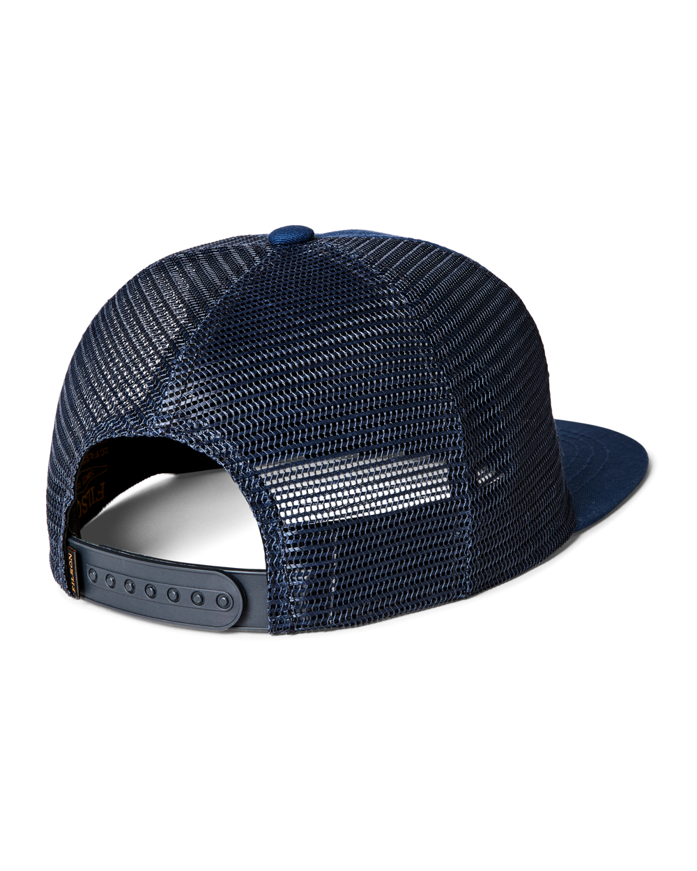 Alternate view of the Filson Diamond Trucker Mesh Cap - Blue
