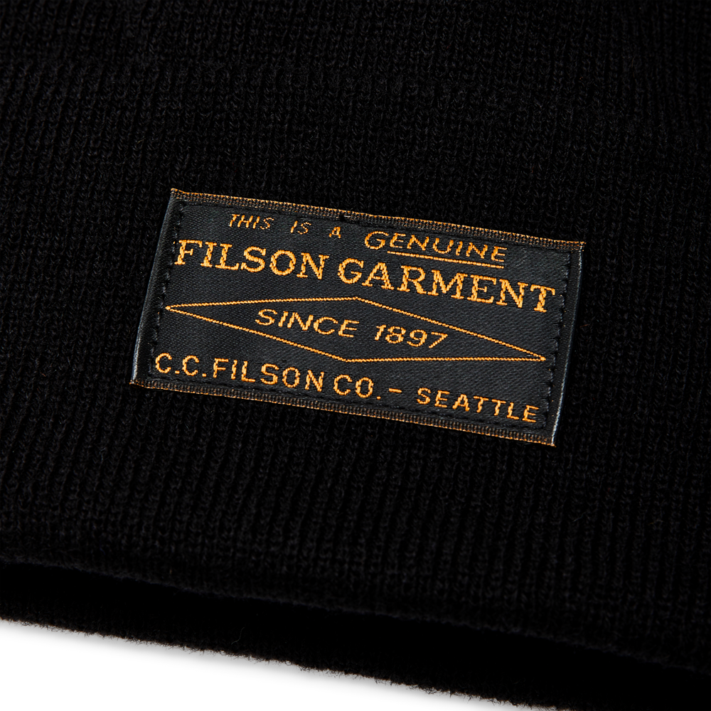 Alternate view of the Filson Ballard Watch Cap - Black