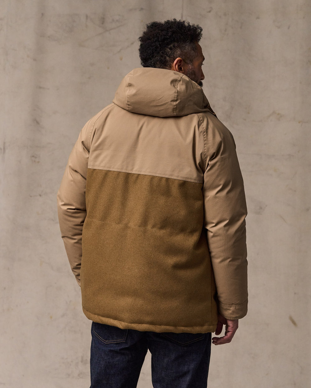 Filson X Crescent Down Works Parka - Dark Tan / Tan