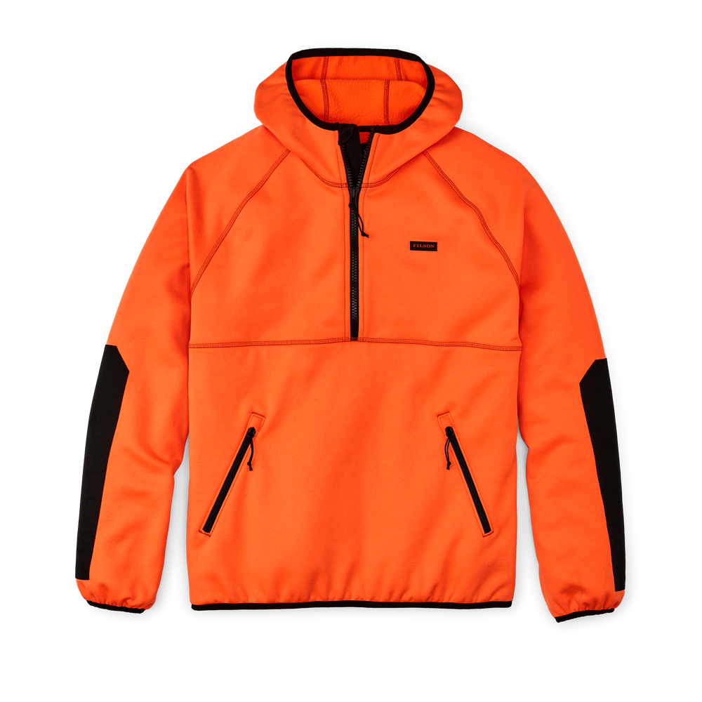 Front-facing image of the Filson Granite Spire Fleece Pullover  - Flame