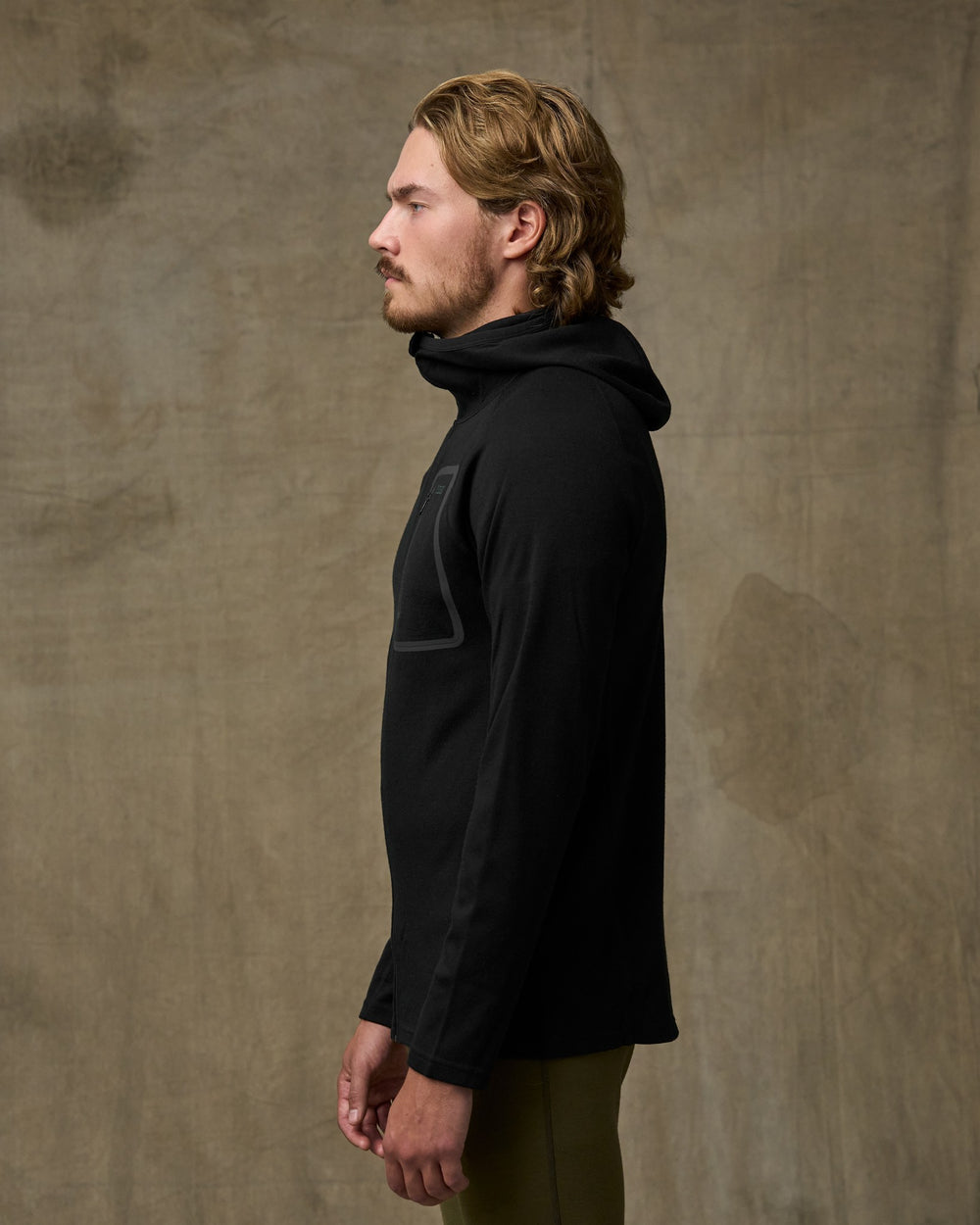 400g Merino Wool Hoodie - Black