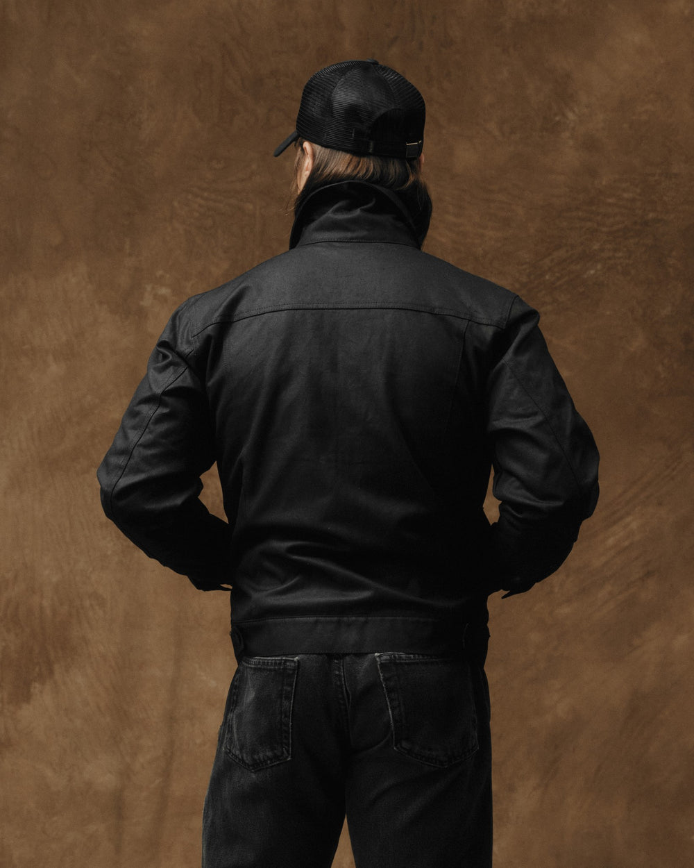 Tin Cloth Short Lined Cruiser Jacket - Black