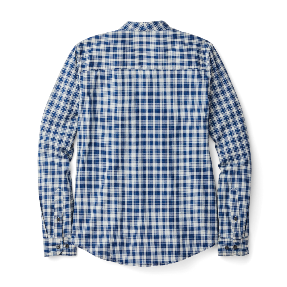 Women's Kadin Island Shirt - Indigo/cream Plaid