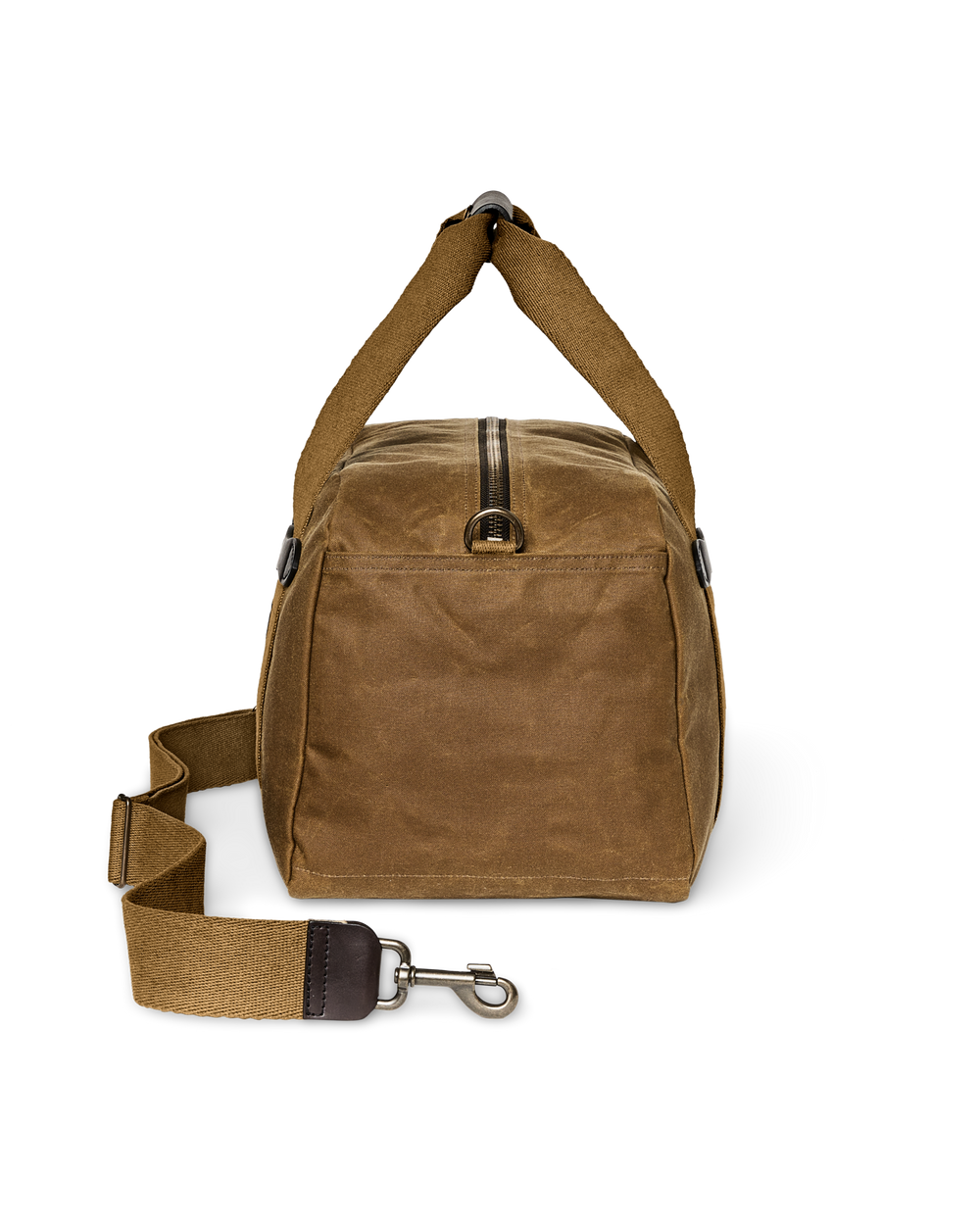 Alternate view of the Filson Small Tin Cloth Duffle Bag - Dark Tan