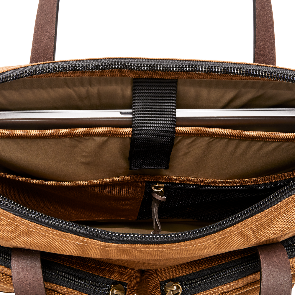 Alternate view of the Filson Dryden Briefcase - Whiskey