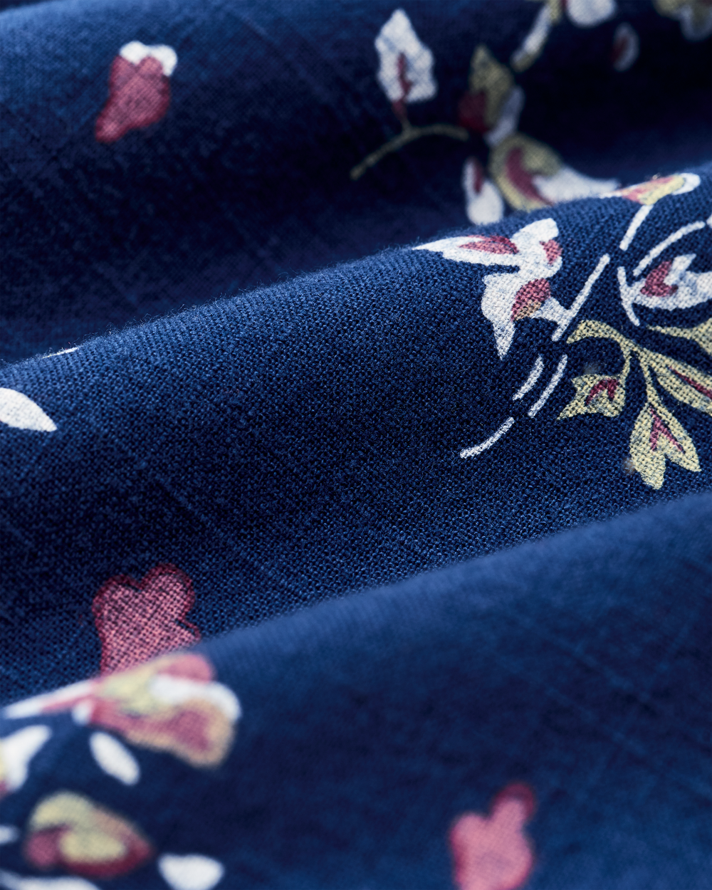 Women's Camp Shirt - Indigo / Floral