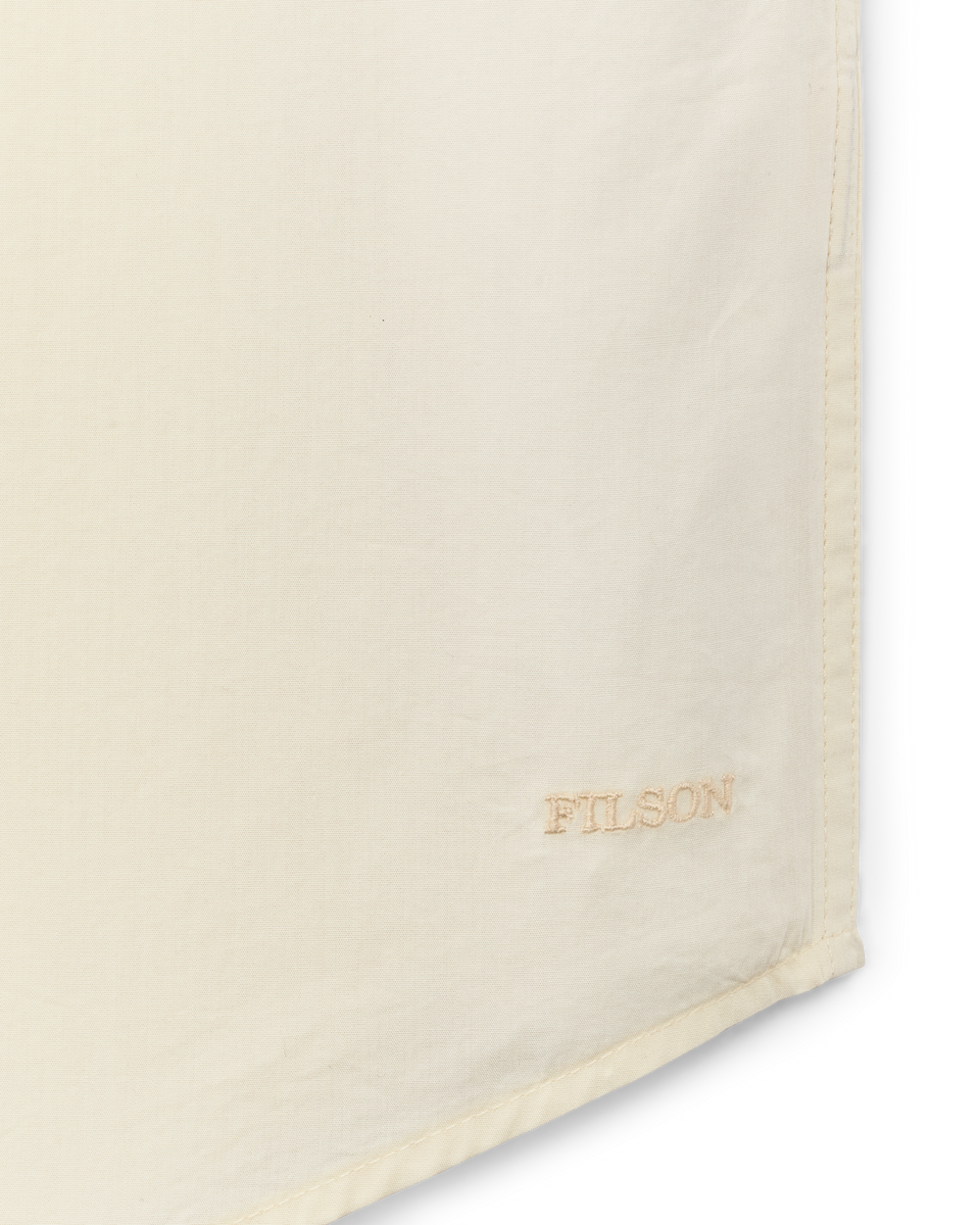 Alternate view of the Filson Filson's Washed Short Sleeve Feather Cloth Shirt - Ivory