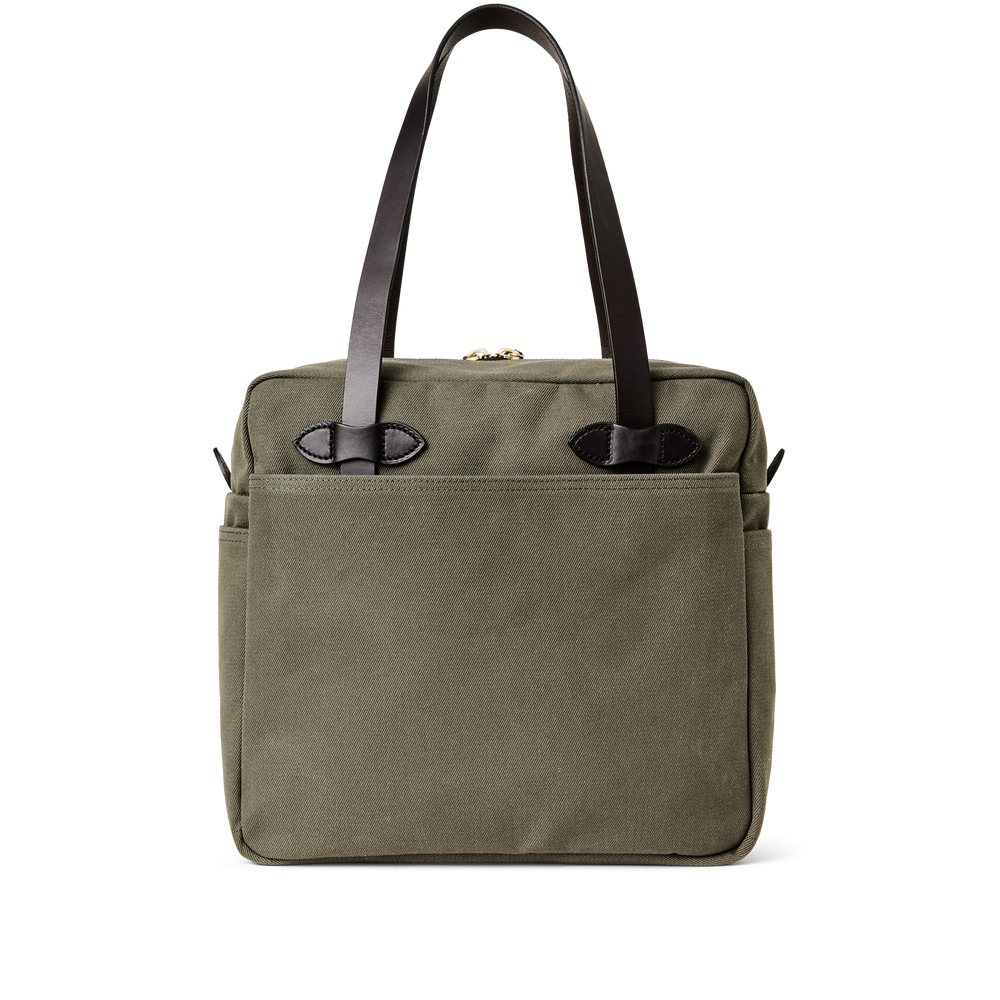 Alternate view of the Filson Rugged Twill Zipper Tote Bag - Otter Green