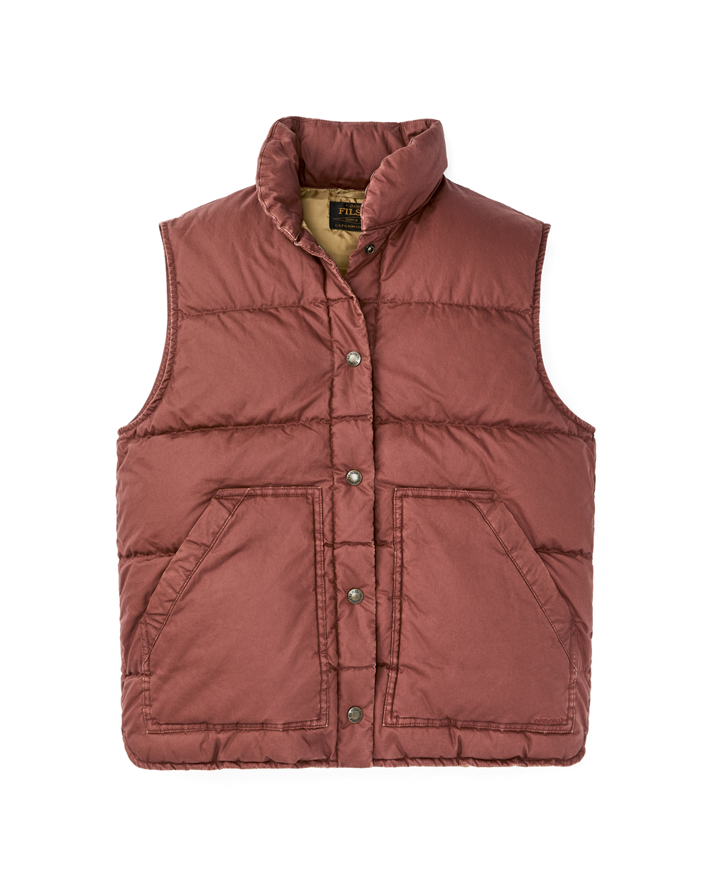Women's Heritage Cotton Down Vest - Smoked Paprika