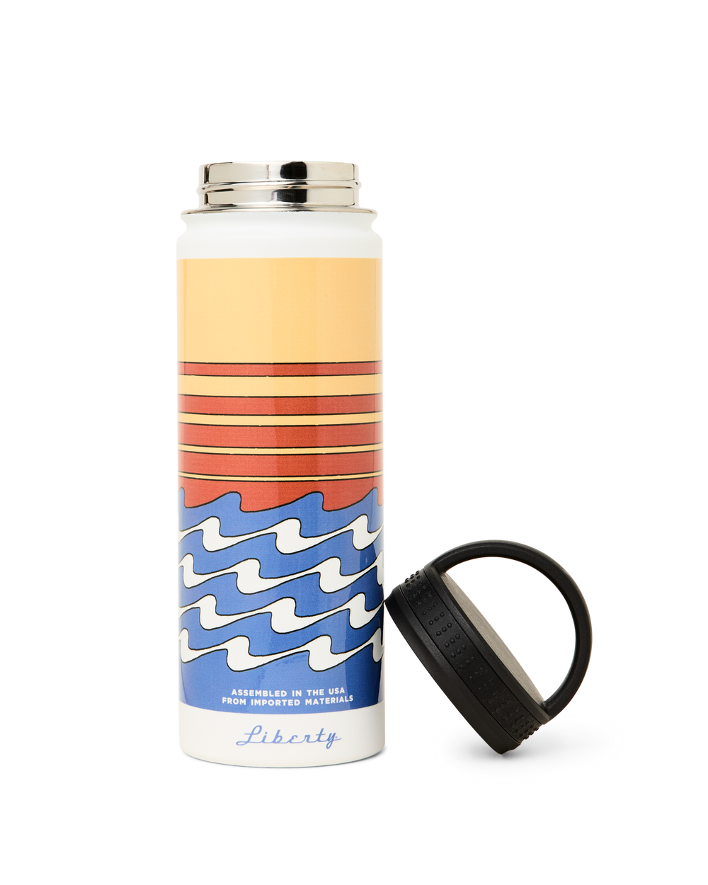 Insulated Water Bottle - White / Dusk Fish