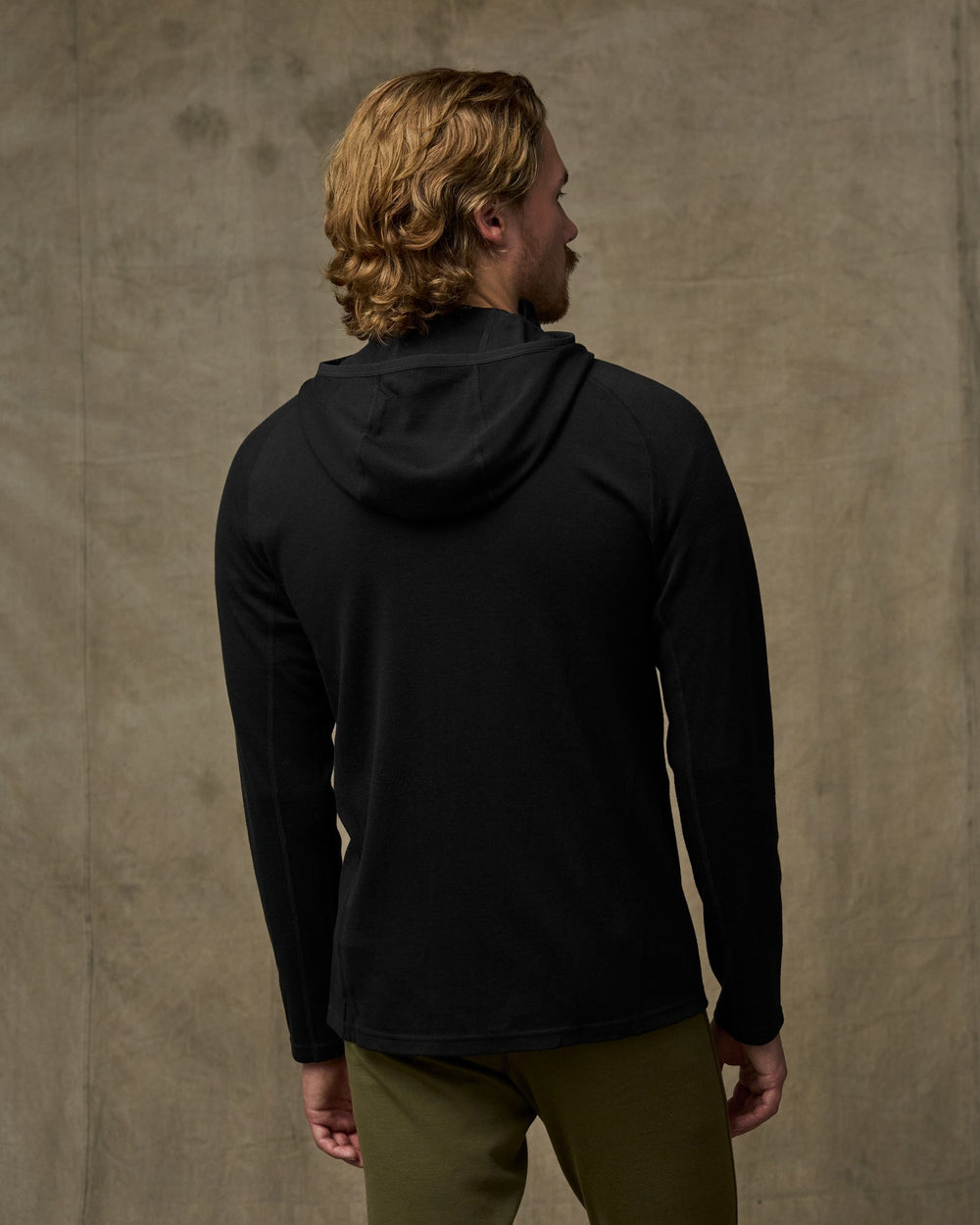 400g Merino Wool Hoodie - Black