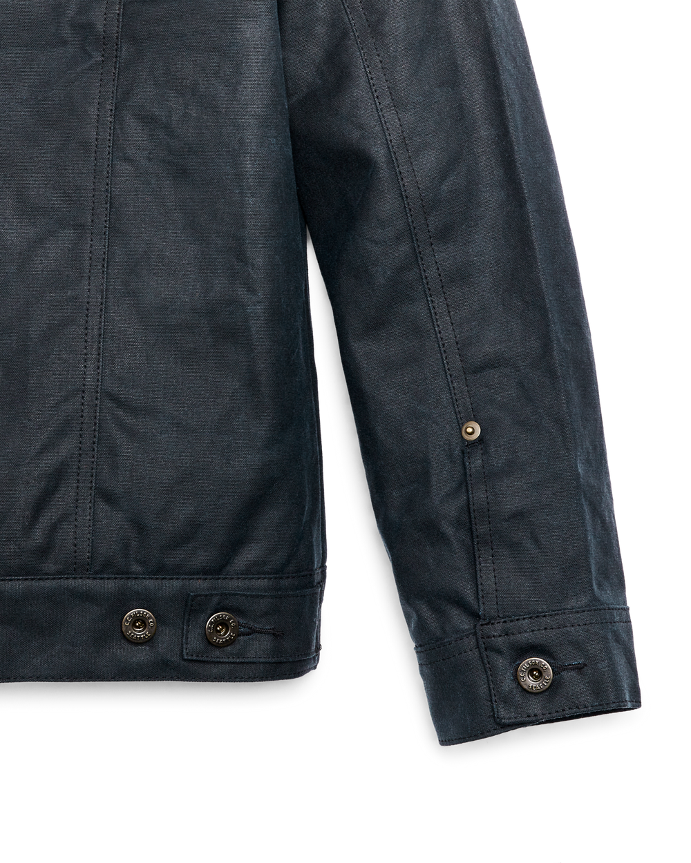 Alternate view of the Filson Tin Cloth Short Lined Cruiser Jacket - Service Blue