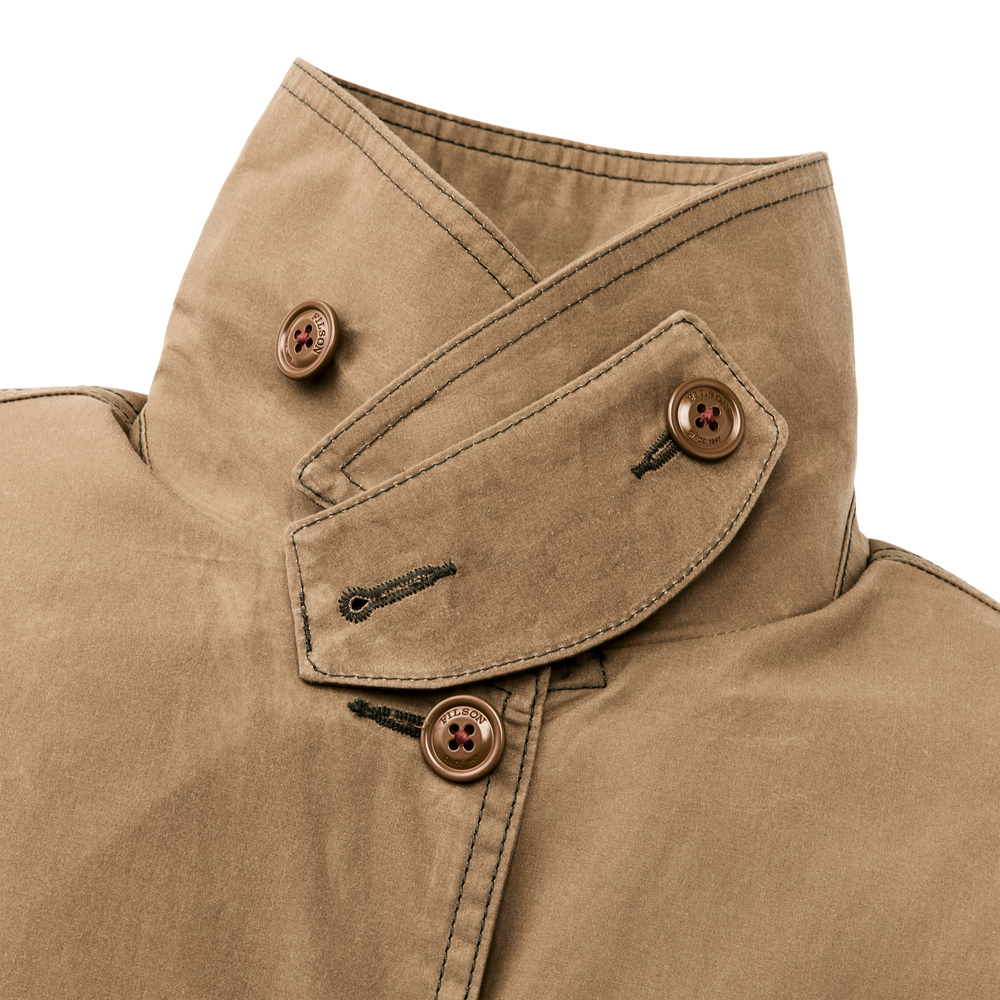 Alternate view of the Filson Women's Ranger Raincoat - Dark Beige