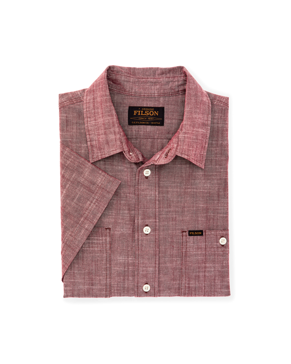 Short Sleeve Chambray Shirt - Sable