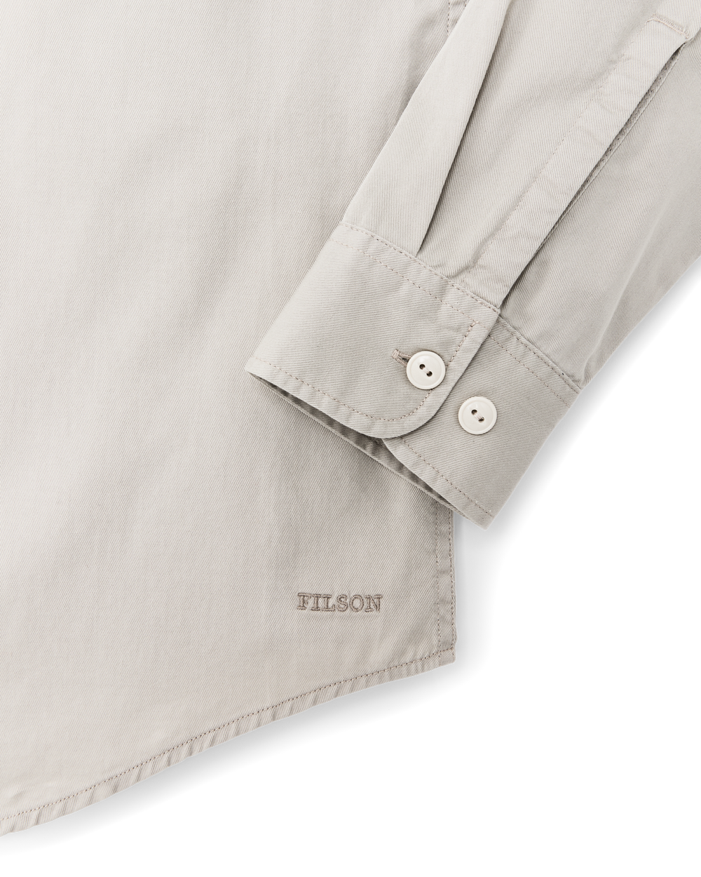 Alternate view of the Filson 4.5-oz. Twill Shirt - Gray Sky