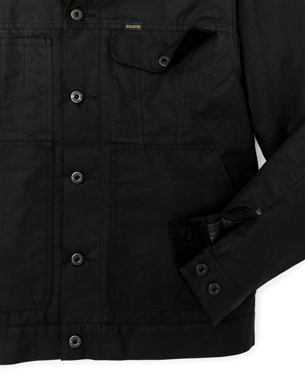 Alternate view of the Filson Insulated Short Cruiser Jacket - Black