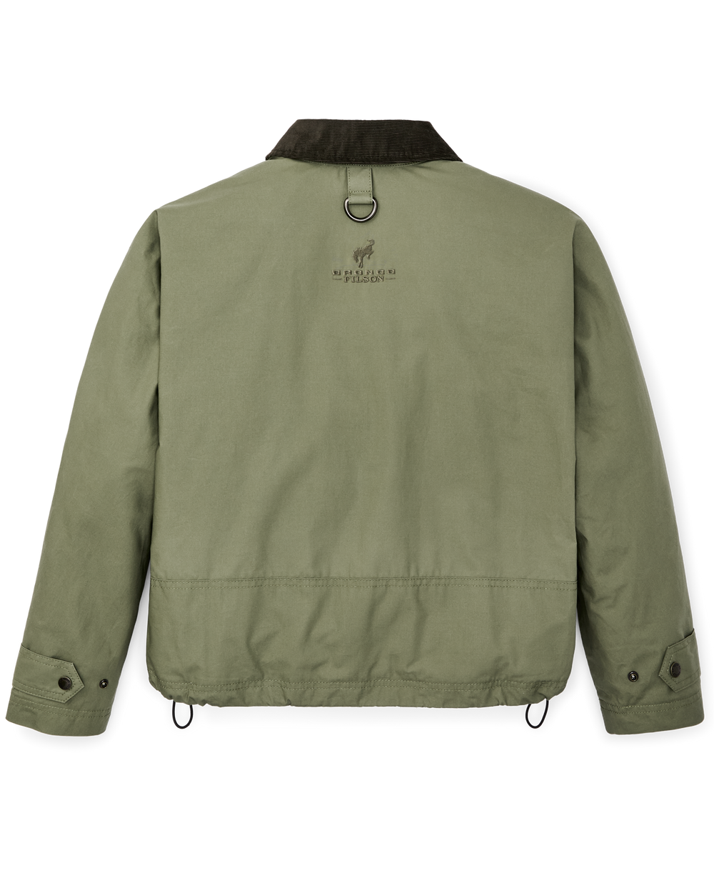 Women's Bronco Filson Embroidered Dry Wax Short Work Jacket - Slate Olive