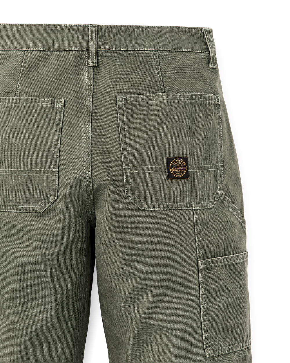Women's Canvas Work Pants - Dark Olive
