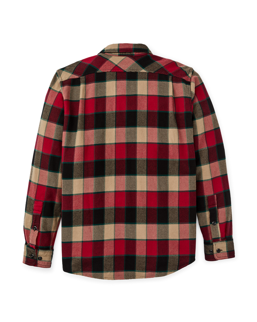 Vintage Flannel Work Shirt - Red / Cream Plaid