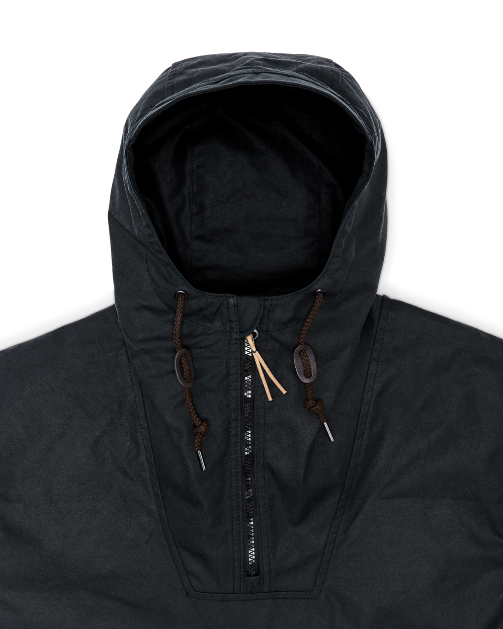Alternate view of the Filson Shelter Cloth Waxed Anorak - Harbor Blue
