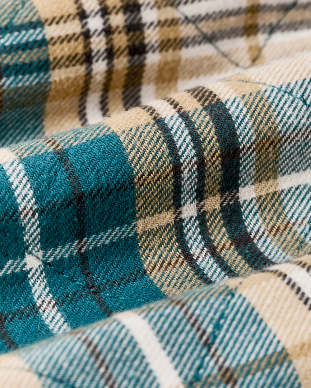 Alternate view of the Filson Insulated Flannel Jac-shirt - Teal / Khaki Plaid