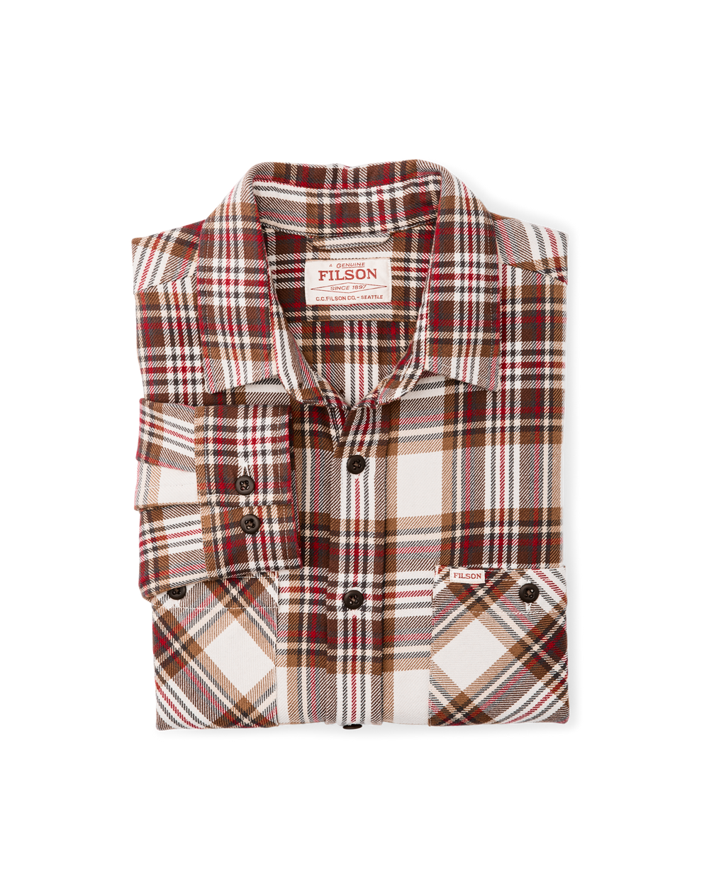 The Rangeland Flannel Shirt - Red / Brown Plaid