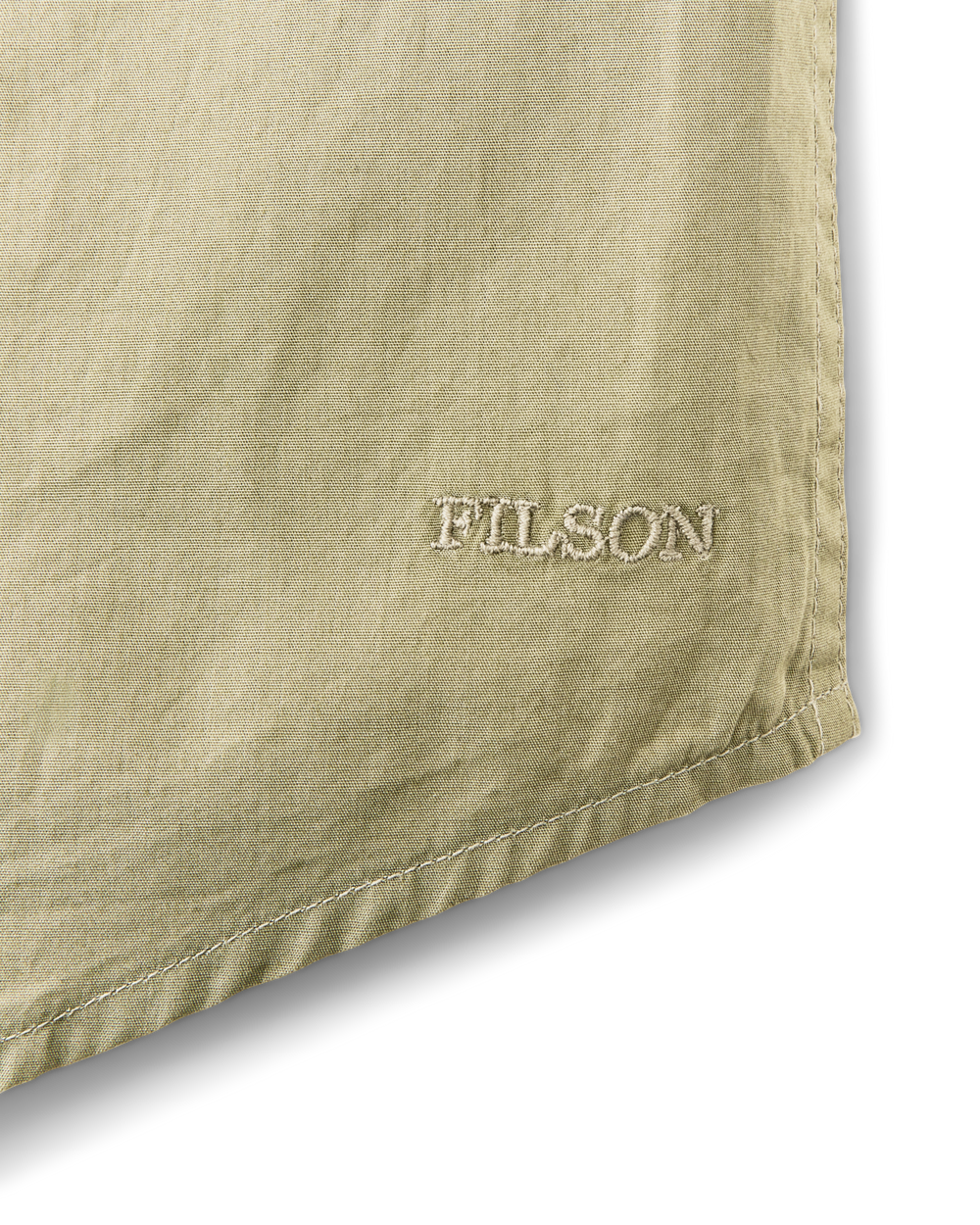 Alternate view of the Filson Filson's Washed Short Sleeve Feather Cloth Shirt - Lakebed