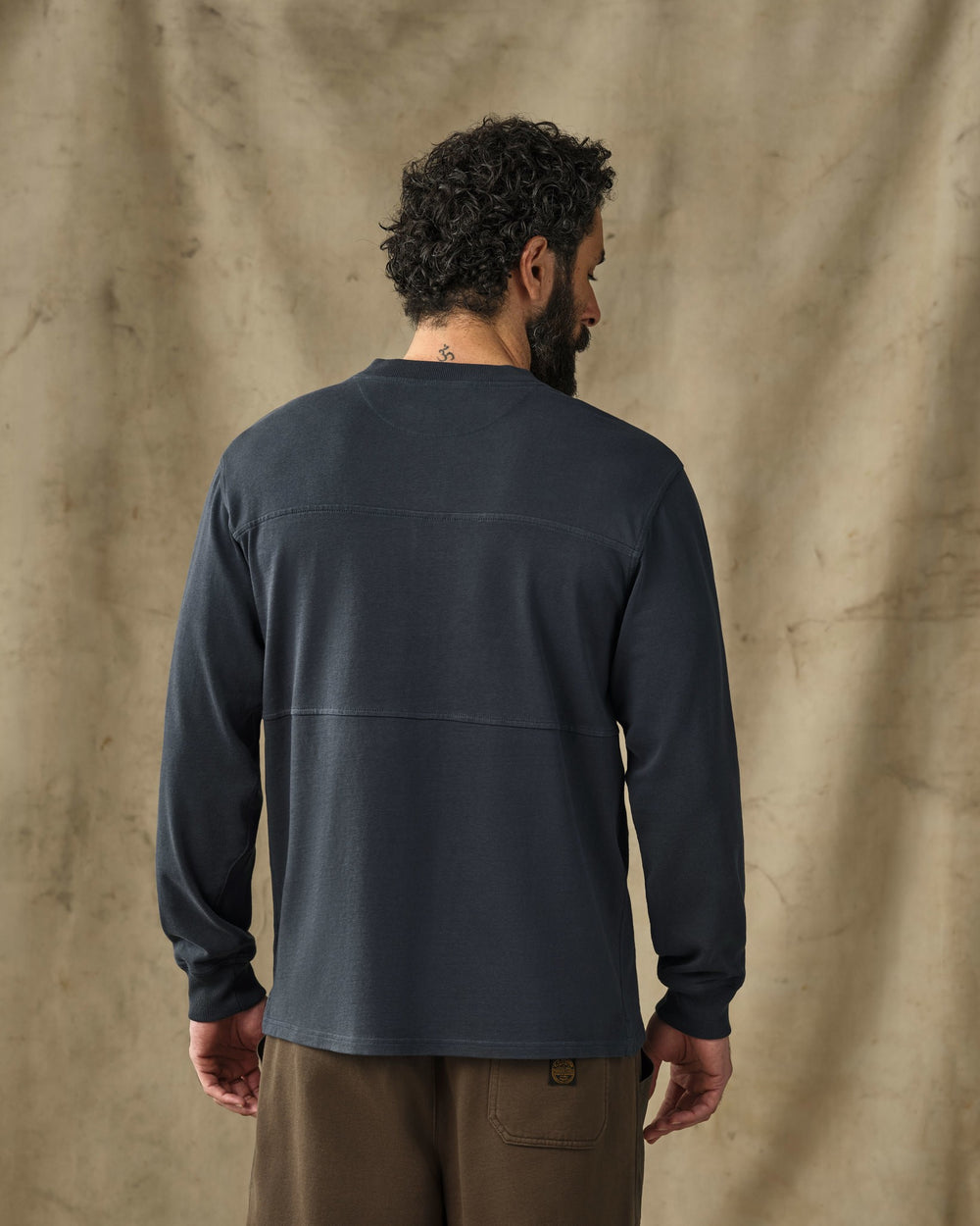 Field Knit Henley - Bluefin