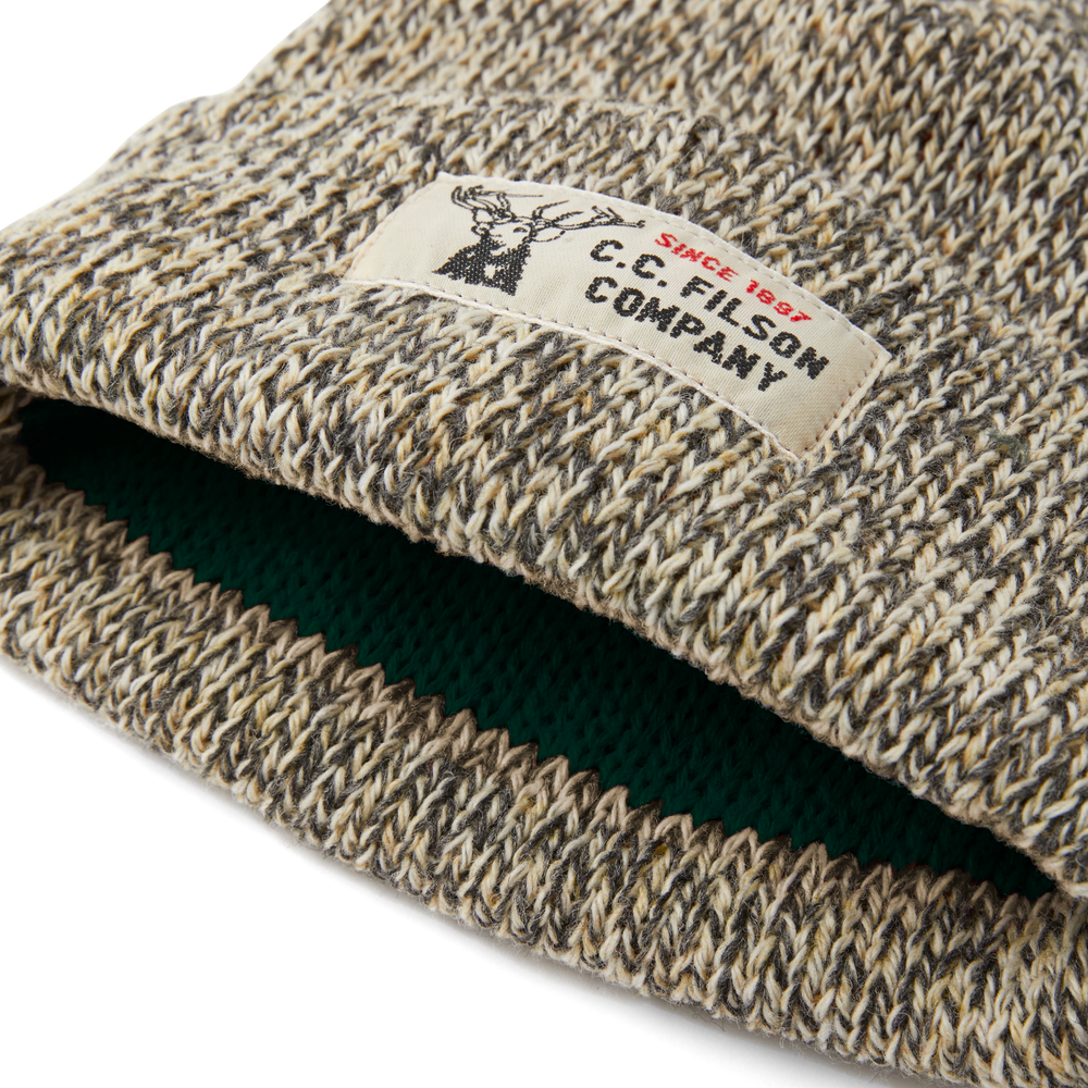 Alternate view of the Filson Lined Ragg Wool Beanie - Charcoal Heather