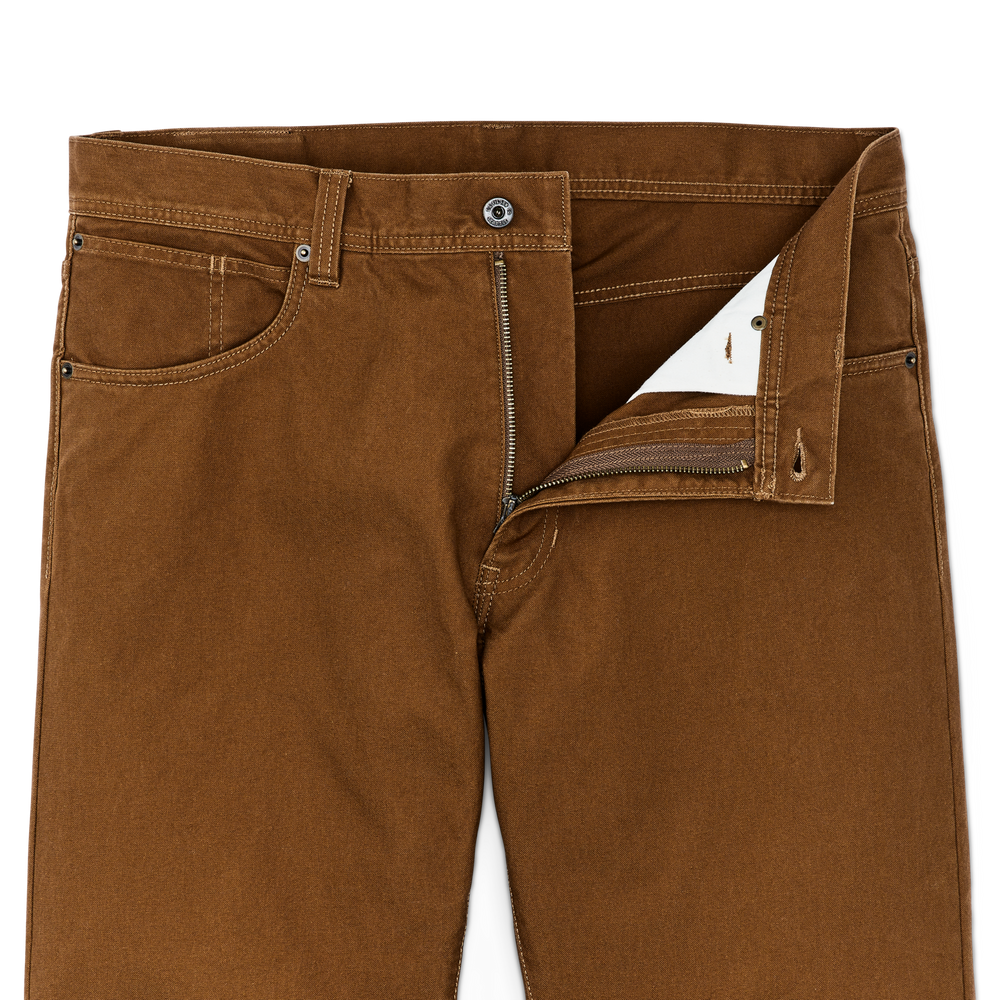 Alternate view of the Filson Dry Tin Cloth 5-pocket Pants - Whiskey
