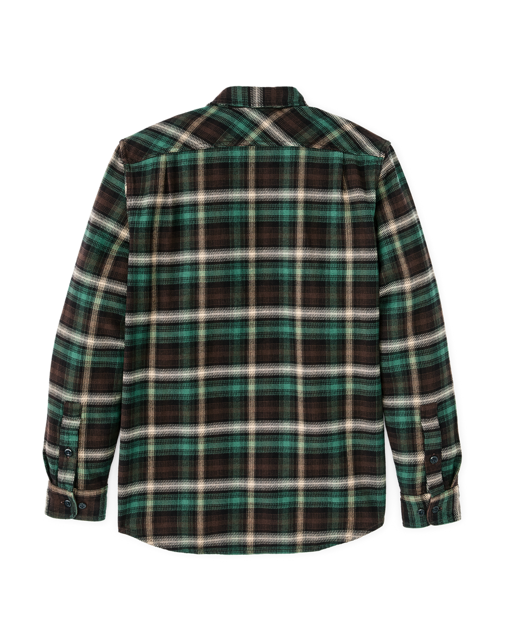 Vintage Flannel Work Shirt - Brown / Cream / Multi Plaid