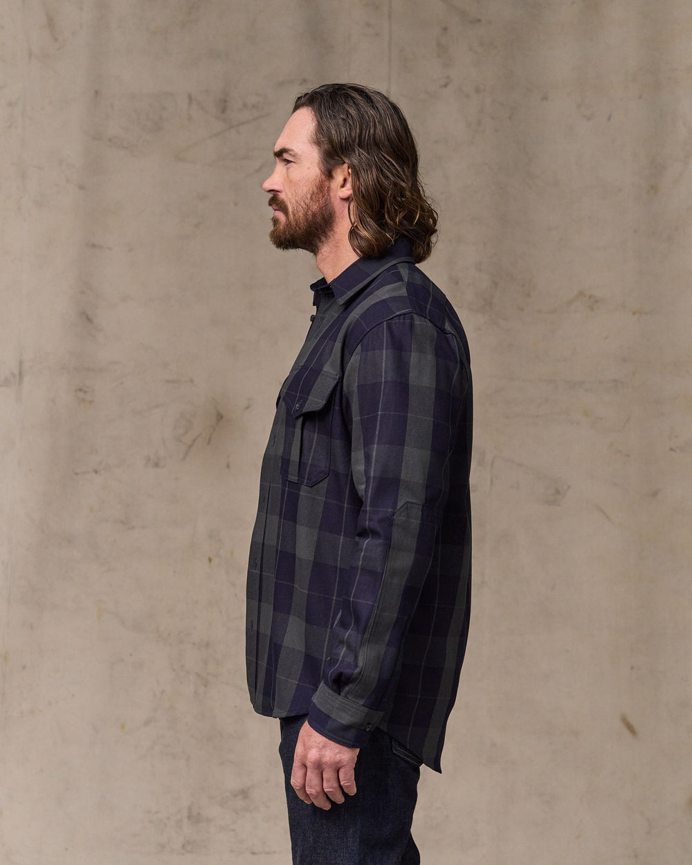 Vintage Wash Alaskan Guide Shirt - Indigo / Faded Black