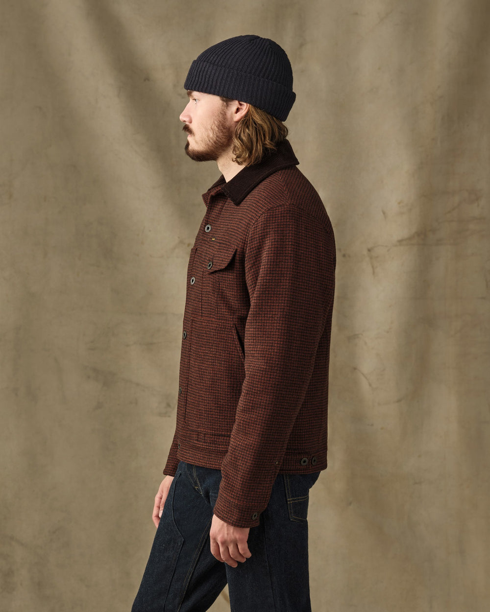 Spokane Insulated Short Cruiser - Merlot / Black Plaid