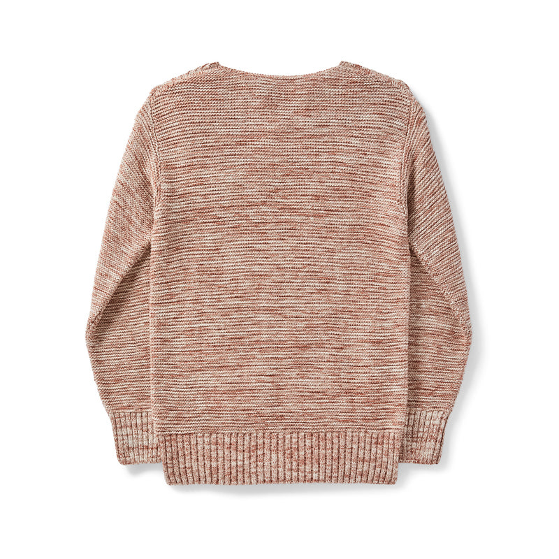Wmn's Lake Quinault Crewneck Sweater - Natural Clay Melange
