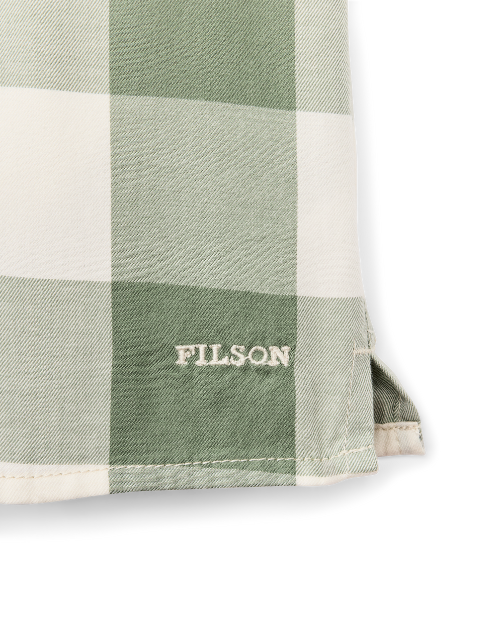 Women's Short Sleeve Camp Shirt - Hedge Green / White Plaid