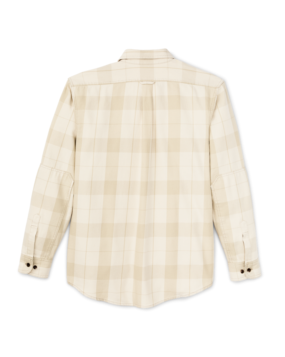Alternate view of the Filson Vintage Wash Alaskan Guide Shirt - Sand / Stone Plaid