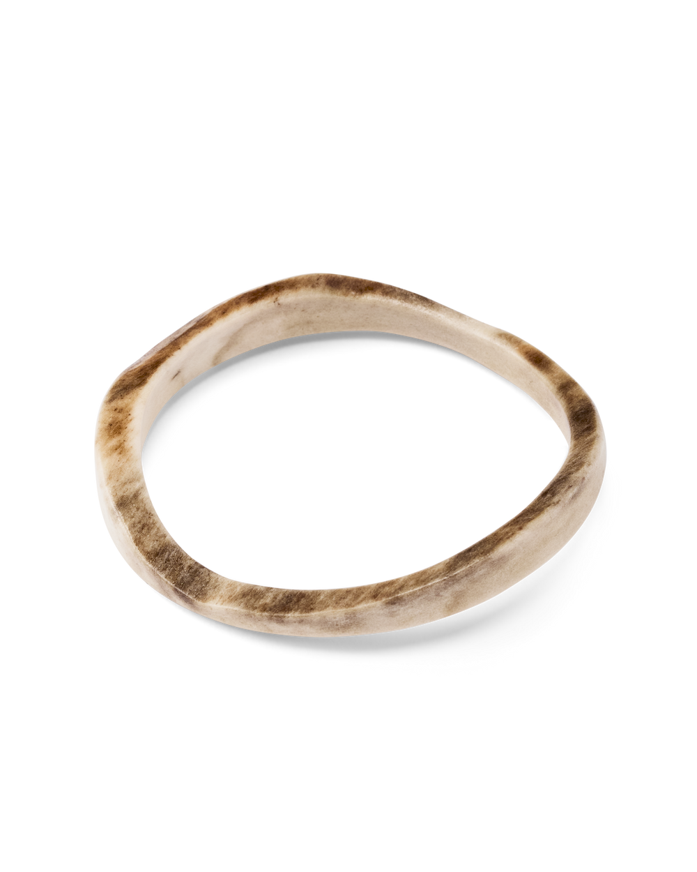 Ivory Jacks Moose Antler Bangle - Brown