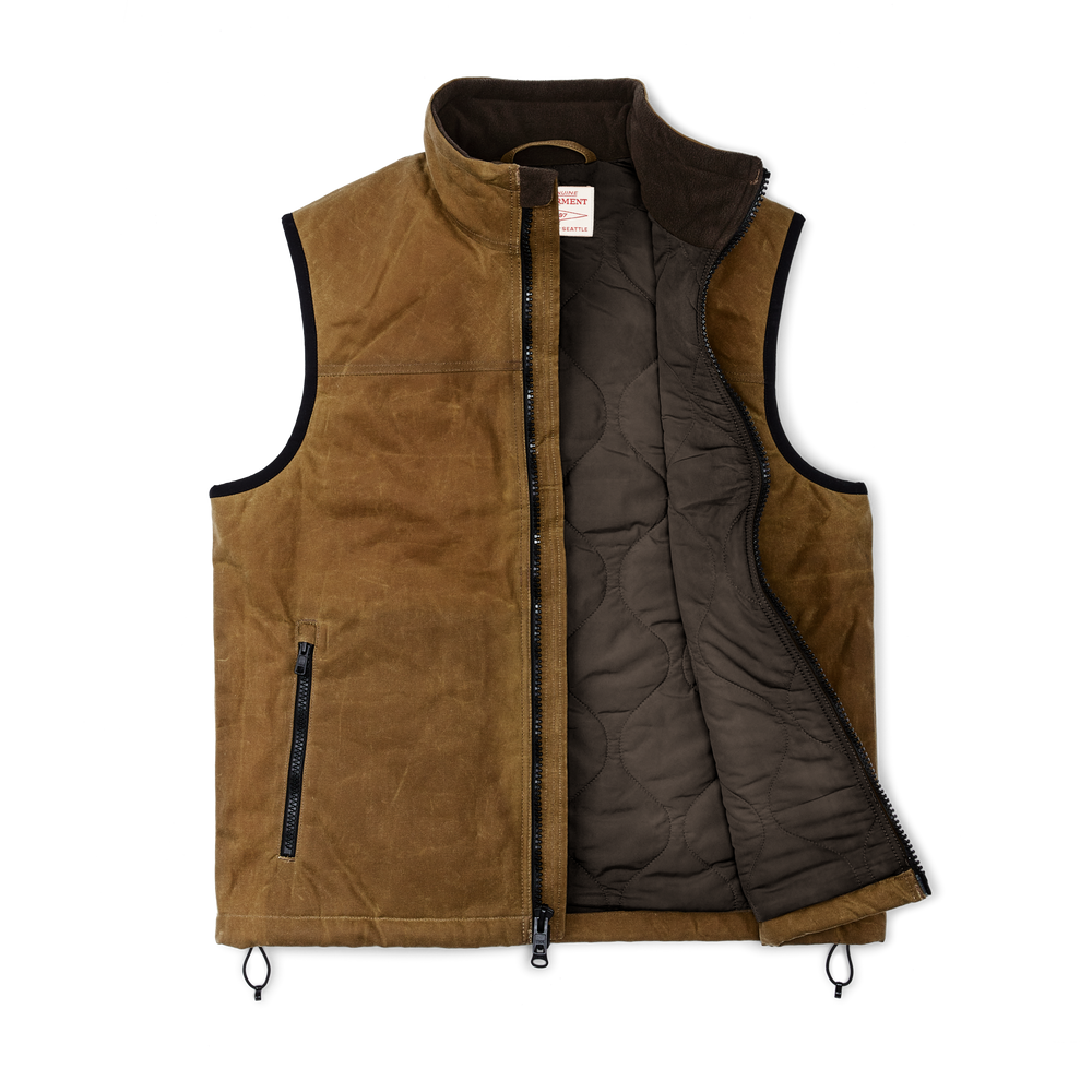 Alternate view of the Filson Tin Cloth Primaloft¬Æ Vest - Dark Tan 2