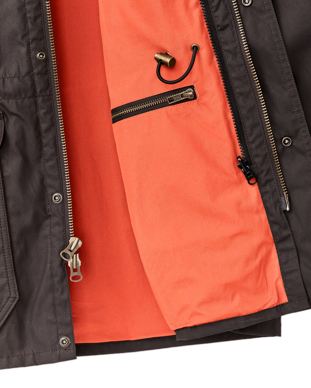Dry Wax Mile Marker Coat - Dark Brown