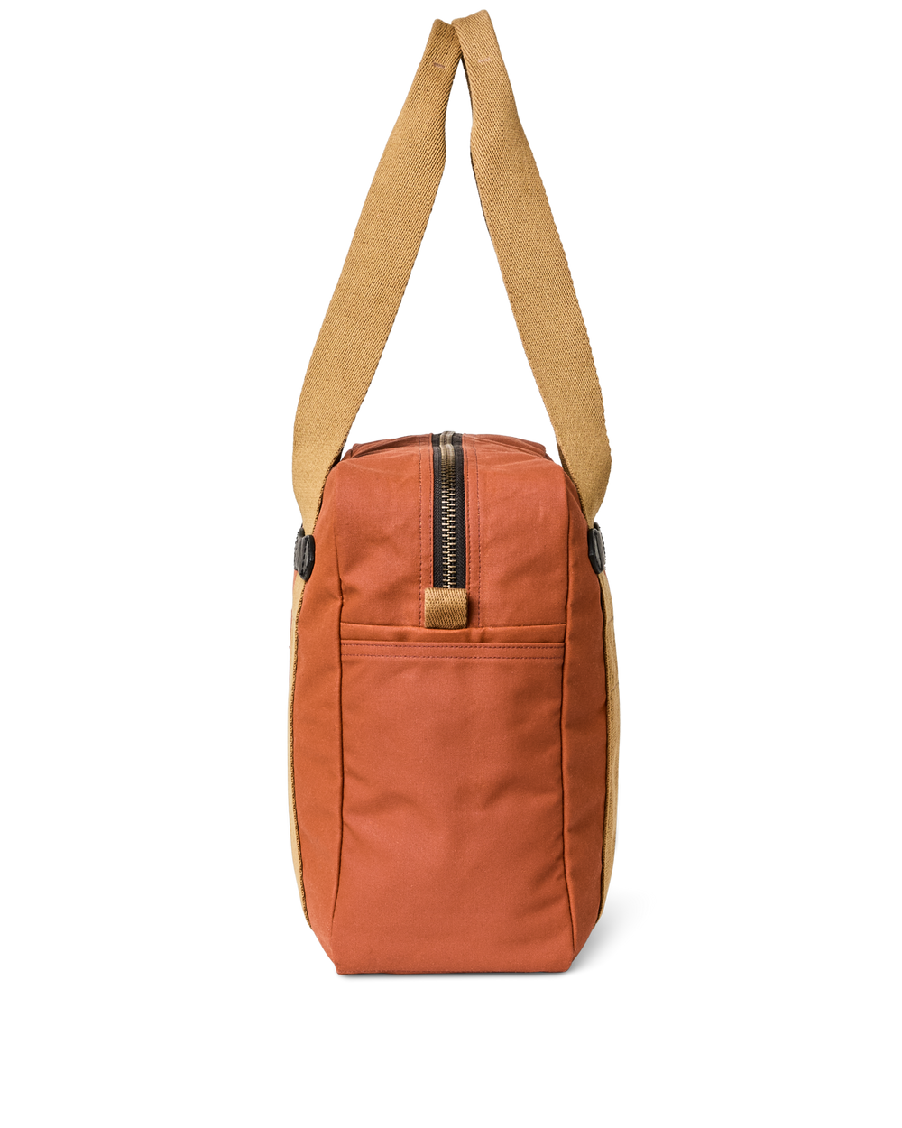 Tin Cloth Zipper Tote Bag - Rust