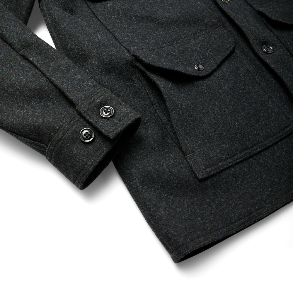 Alternate view of the Filson Mackinaw Wool Cruiser Jacket - Charcoal