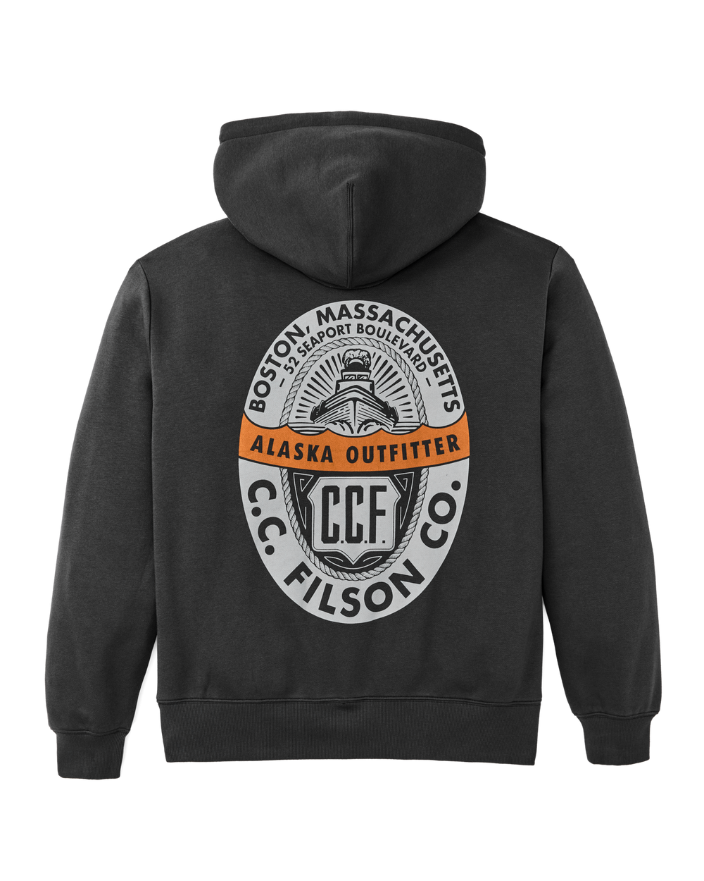 Boston Graphic Hoodie - Faded Black