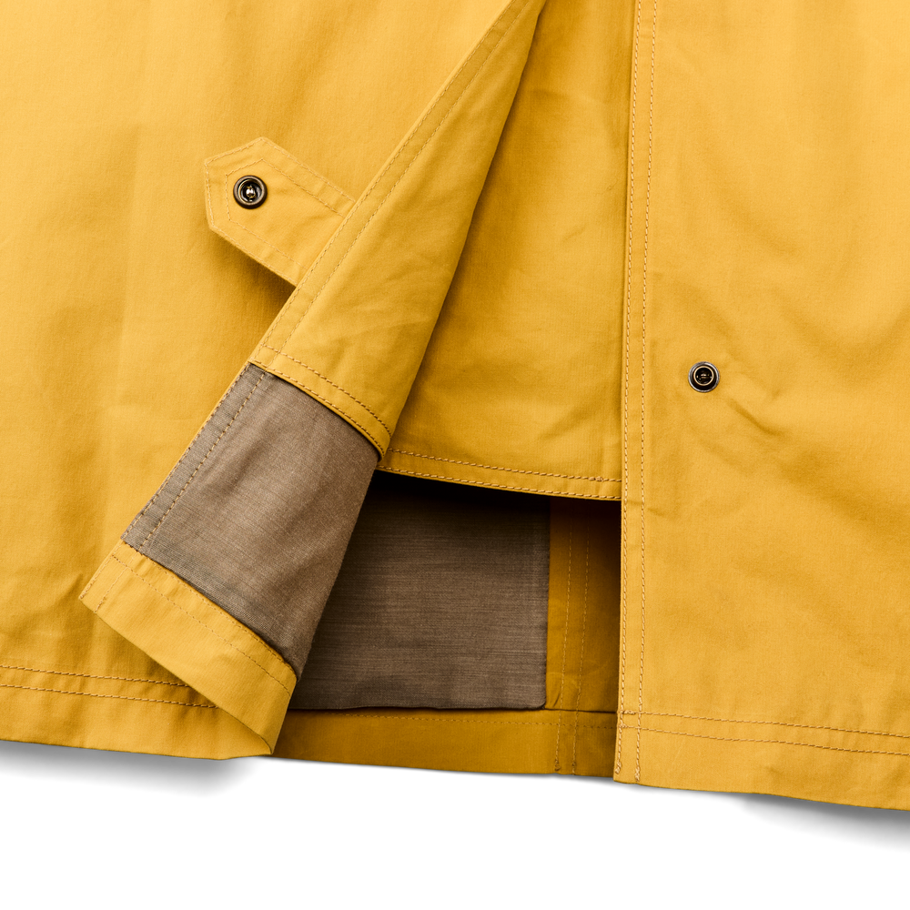 Alternate view of the Filson Women's Dry Waxed Long Cruiser - Yellow